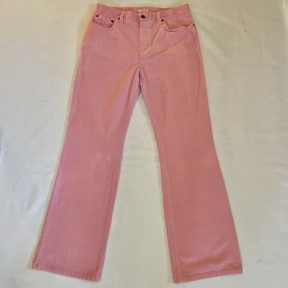 Jones Studio Stretch Flared Pink Corduroy Pants MINT! 32 Waist​​​​​​​​​​​​​​ - Picture 1 of 3